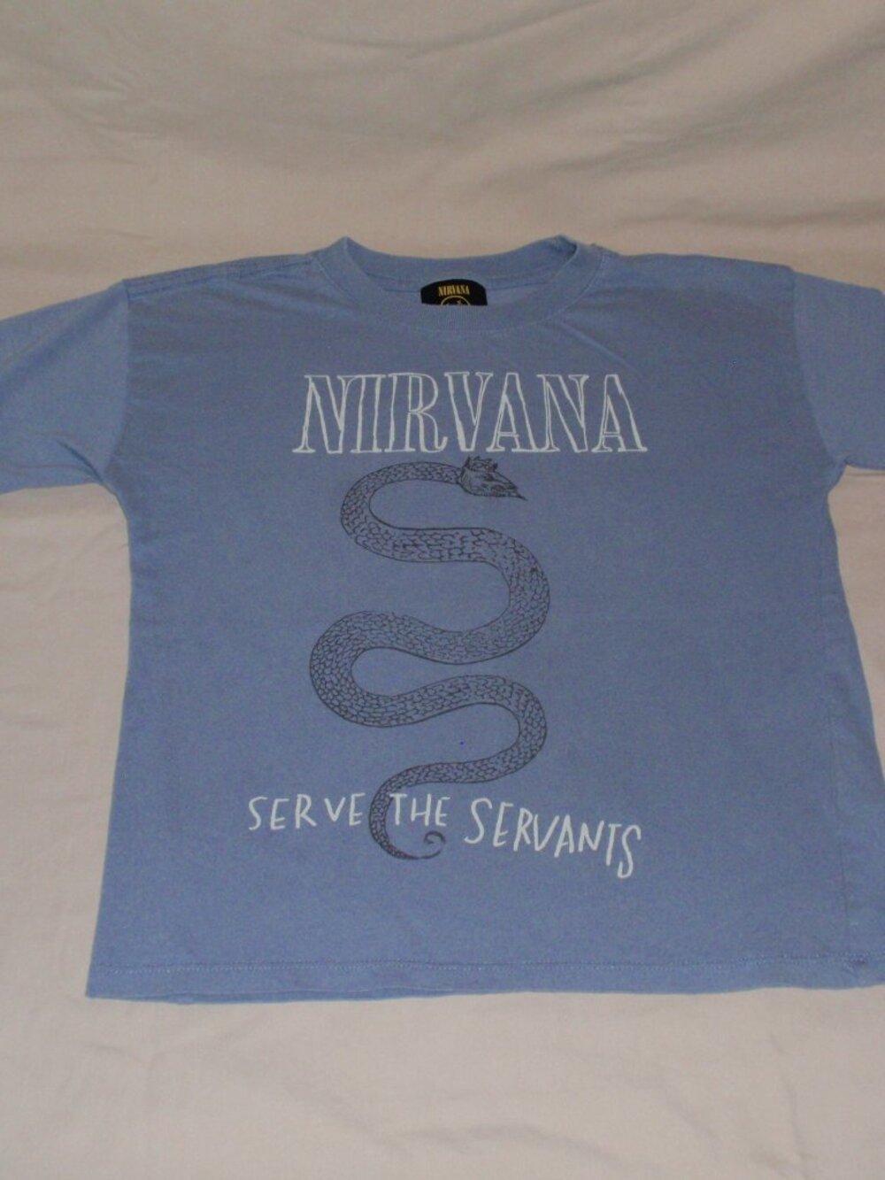 Cotton On Kids Nirvana Gray Boys Short Sleeve T-shirt Sz 7 Snake